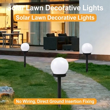 Solar-powered outdoor bulb lawn light, waterproof lighting for villa courtyards, floor socket light, home decoration ambient light.